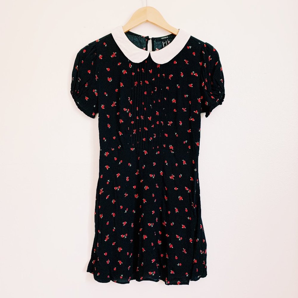 Sweet Rose Peter Pan Collar Dress